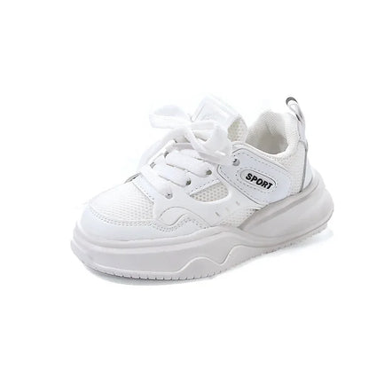 Students Sneakers Soft Sole Girls Running Shoes Mesh Breathable New Fashion Toddle Children Sports Shoes Non-slip Trendy