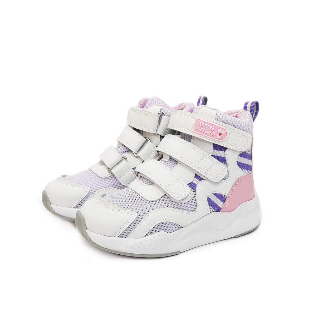 Boys Orthopedic Sneakers For Kid Leather Children School Training Shoes Sporty Running Boot With Arch Support Size24-36
