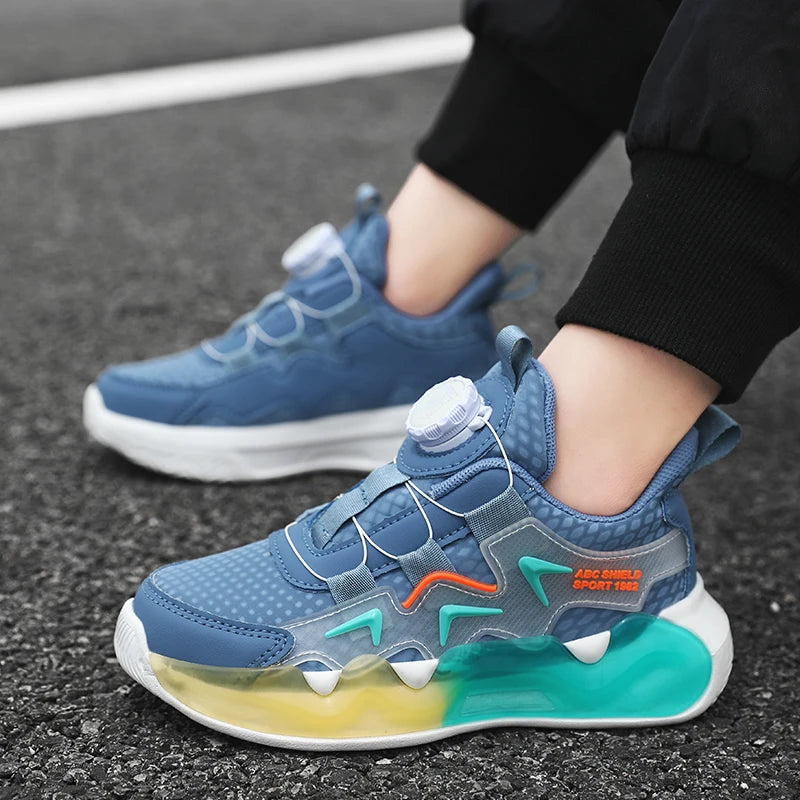 Children Sports Shoes for Girl Leather Wear-Resistant Comfortable Walking Shoes Soft Non Slip Thick Casual Kids Sneakers