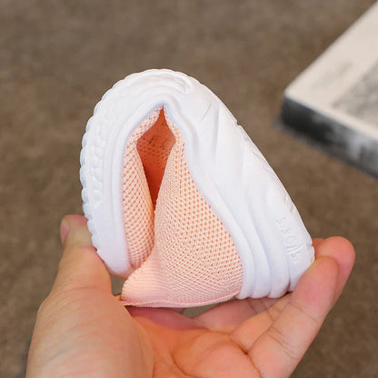 Lightweight Boys Girls Casual Shoes Breathable Slip on Kids Casual Sneakers Anti-slip Toddler Flats Outdoor Walking Shoes