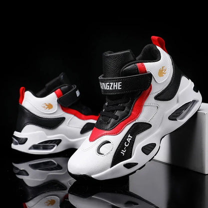 Kids Basketball Shoes Boys Student Sports Shoes School Daily Outdoor Running Sneakers High Top Children Basketball Sneakers