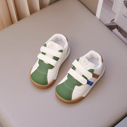 Boys Baby Shoes Four Seasons Models Soft Boys Girls Argyle Shoes 0-6 Years Old Green Children's Single Shoes Small Kids Sneakers