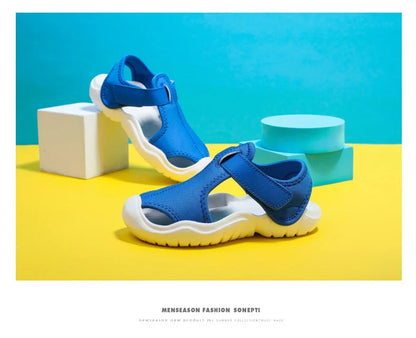Baby Sports Sandals Brand Fashion Kids Shoes Girls Boys Breathable Anti-slip Beach Toddler Sandal Soft Sole Children Shoes