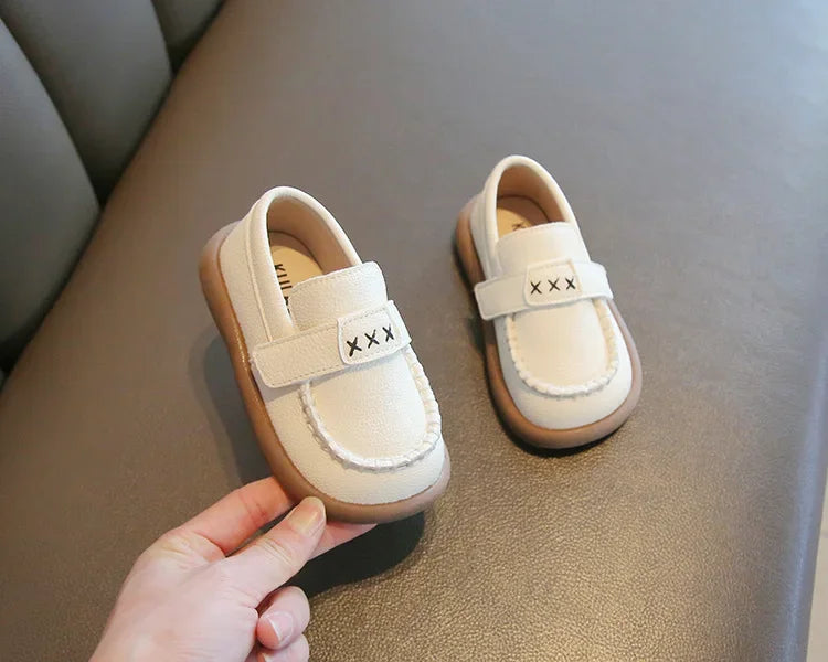 Boys Formal Leather Shoes for Children Kindergarten School Fashion Flats Kids Slip-on Loafers Classic Spring Autumn Korean Style