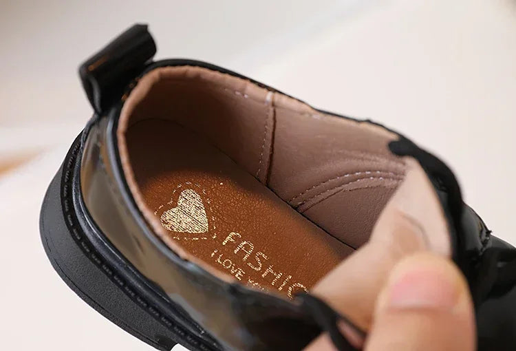 Children Shoes School Uniform Versatile Kids Leather Shoes Black Causal Boys Girls Fashion Performance Flat Shoes Simple Trend