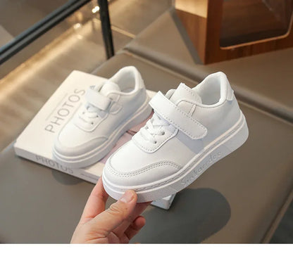 Boys White Shoes for Children Girls Unisex Kids Skate Sneakers Casual Fashion Classic for School Rubber Anti-skid Breathable New