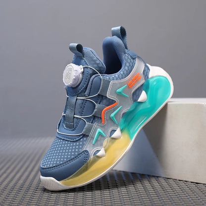 Children Sports Shoes for Girl Leather Wear-Resistant Comfortable Walking Shoes Soft Non Slip Thick Casual Kids Sneakers