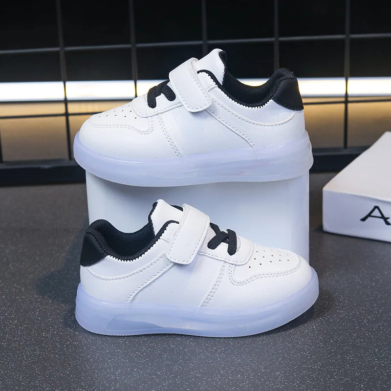 Zapatos Fashion Girls' Sneakers Spring New Kids Luminous Shoes Breath Boys Shoes Anti Slip Girls Casual Shoe Кроссовки