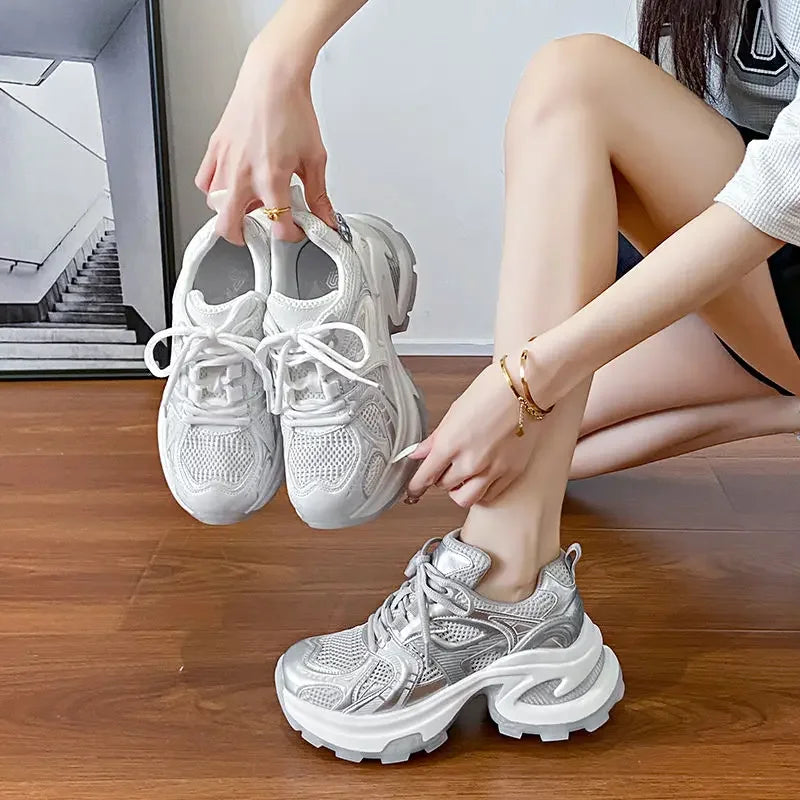 Athletic Woman Footwear New Sneakers Sports Designer Luxury Vulcanized Shoe Trends On Sale Mesh Breathable Shoes for Women