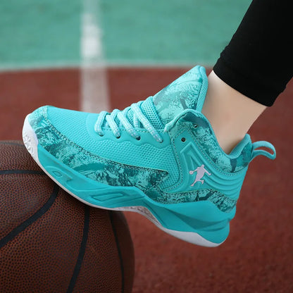 New Boys Brand Basketball Shoes for Kids Sneakers Thick Sole Non-slip Children Sports Shoes Child Boy Basket Trainer Shoes