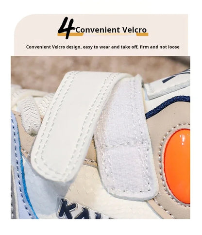 Fashion Children's Sneakers Kids Design White Non-slip Casual Shoes for Boys Girls Hook Breathable Trainers Toddler Outdoor Shoe