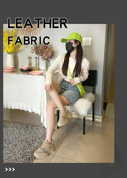 Womens Shoes  Fashion Trend Breathable Mesh Sneakers Women Comfortable Soft Bottom Casual Platform Shoes Zapatos Mujer