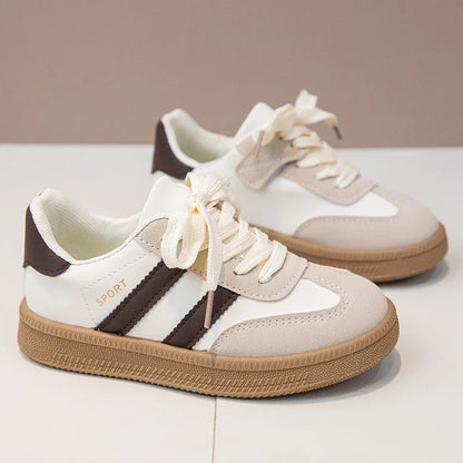 Kids Sneakers for Girls Spring Autumn New Boys Sneakers Fashion Patchwork Versatile Children Causal Tennis Shoes Hook Loop