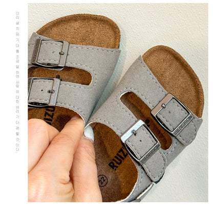 Boys Girls Summer Outdoor Soft Sole Anti Slip Kids Shoes Toddler Casual Open Toe Flat Sandals сандали