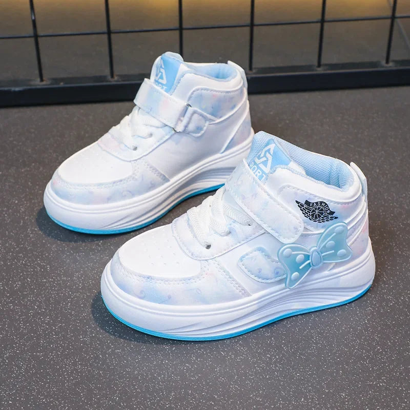Children's SneakersGirls Casual Shoes Student Shoes Anti-slip Teen Sport Pink Blue Shoes Size 26-37