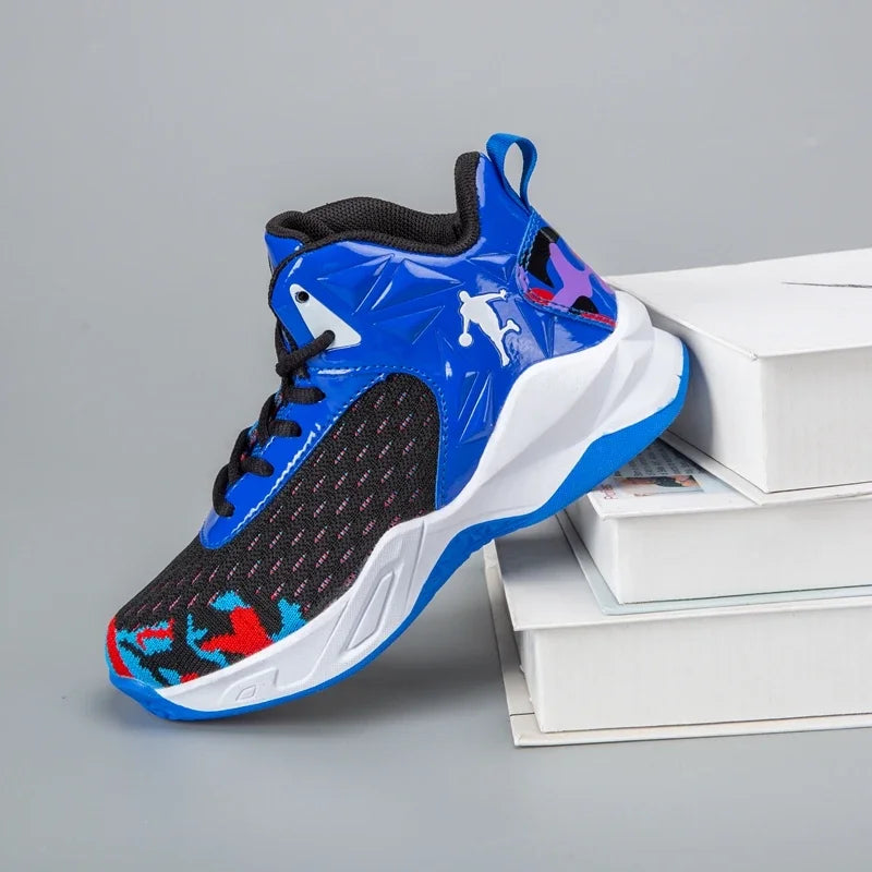 Boys Brand Basketball Shoes Kids Sneakers Thick Sole Non-slip Children Sports Shoes Child Boy Basket Trainer Shoes Girls