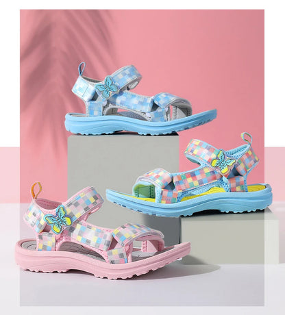 Summer Children Sandals Baby Toddler Soft Non-slip Princess Shoes Baby Cute Pearl Princess Dance  Kids Performance Prop