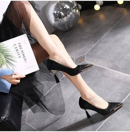 Women Pump Shoes New Sexy Pointed Toe High Heels Women Thin Stiletto Banquet Wedding Shoes Party Shoes Zapatillas Mujer2024