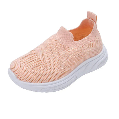 Lightweight Boys Girls Casual Shoes Breathable Slip on Kids Casual Sneakers Anti-slip Toddler Flats Outdoor Walking Shoes