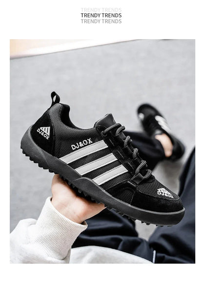Men's Shoes Fashion Versatile Breathable Board Shoes Thick soled Trendy Casual Shoes (Available)