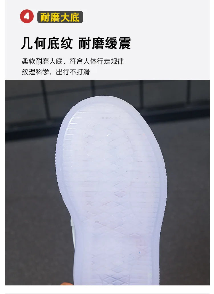 Zapatos Fashion Girls' Sneakers Spring New Kids Luminous Shoes Breath Boys Shoes Anti Slip Girls Casual Shoe Кроссовки