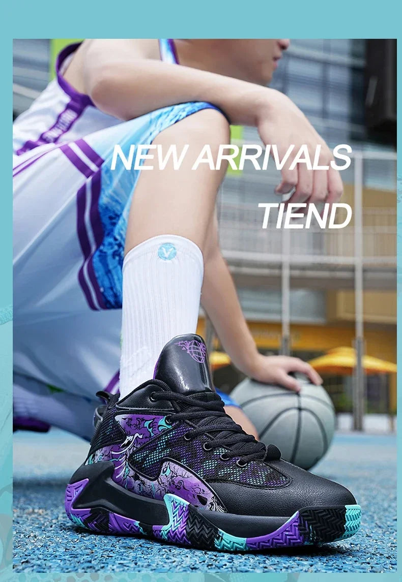 Men Basketball Shoes Light Sports Shoes Non-slip Trainer Women Unisex Breathable Athletic Outdoor Unisex High Quality Sneakers