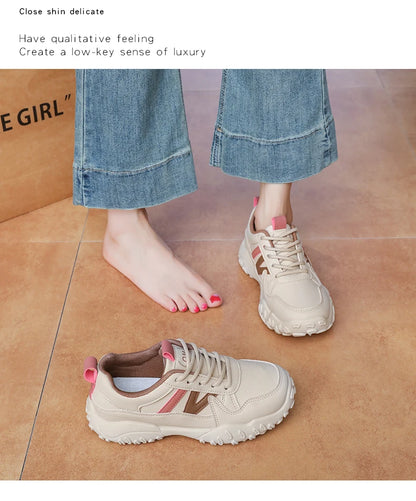 Low-top casual sneakers for women, versatile sports shoes, chunky dad shoes, slip-resistant and durable fashion shoes, KT299-1
