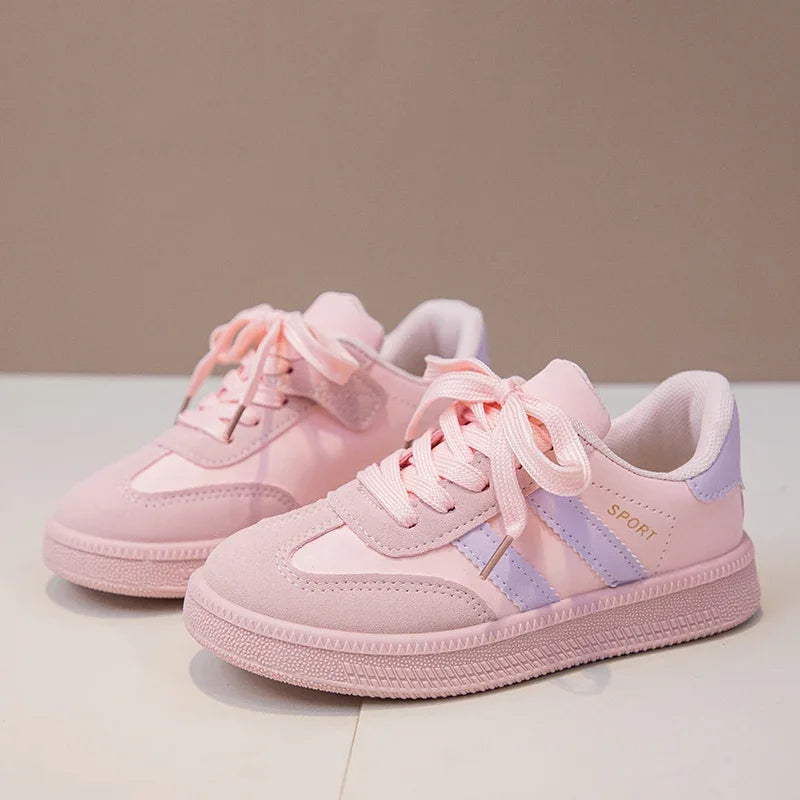 Kids Sneakers for Girls Spring Autumn New Boys Sneakers Fashion Patchwork Versatile Children Causal Tennis Shoes Hook Loop