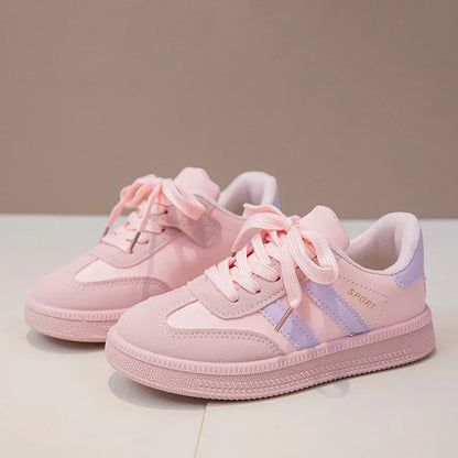 Kids Sneakers for Girls Spring Autumn New Boys Sneakers Fashion Patchwork Versatile Children Causal Tennis Shoes Hook Loop