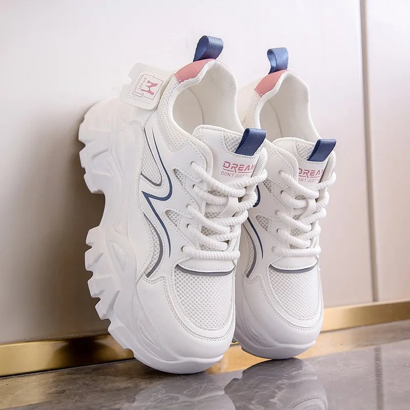 New Women Platform Casual Sneakers Autumn Fashion Women Comfortable Increased Sport Shoes Outdoor Breathable Basketball Sneakers
