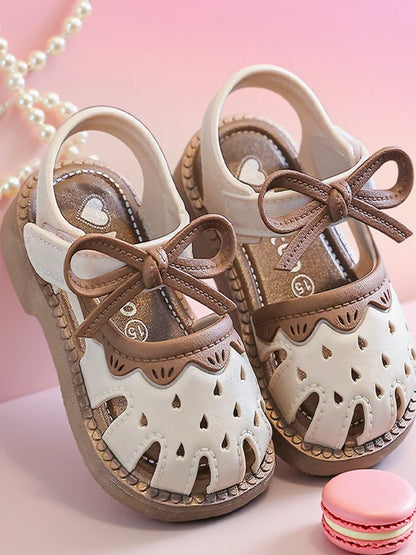 Baby sandals girls princess step shoes summer new baby shoes toe wrap kids cute
