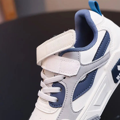 Tenis Sneakers Kids Spring/Autumn New Boys Girls Sports Shoes Casual Board Shoes Leather Soft Soled Children Small White Shoes