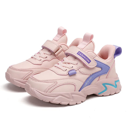 Fashion Children Sneakers Boys Shoes Leather Pu Kids Shoes School Casual Sports Tennis Sneakers for Girls
