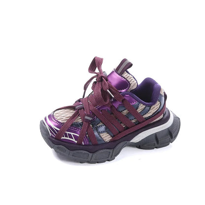 Children's Sneakers Chunky New Girls Basketball Shoes Fashion Versatile Kids Causal Boys Sports Shoes for School Breathable