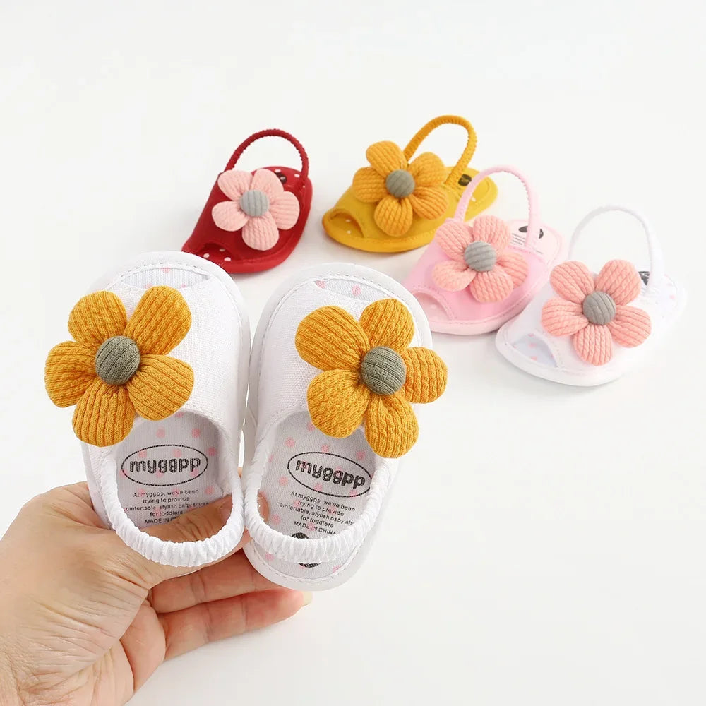 Baby Girls Sandals Summer Shoes Outdoor First Walker Toddler Girls Shoes for Summer