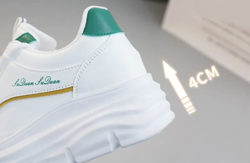 Women's Sneakers Spring Trend Lace-up Platform Casual Shoes Student Small White Shoe Old Dad Style Soft Sole Flat Shoe Versatile