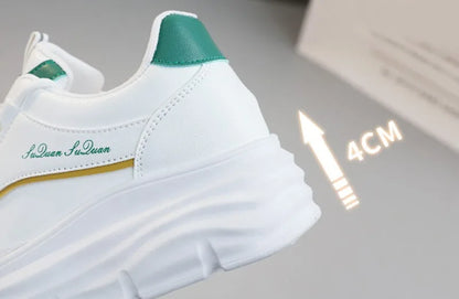 Women's Sneakers Spring Trend Lace-up Platform Casual Shoes Student Small White Shoe Old Dad Style Soft Sole Flat Shoe Versatile