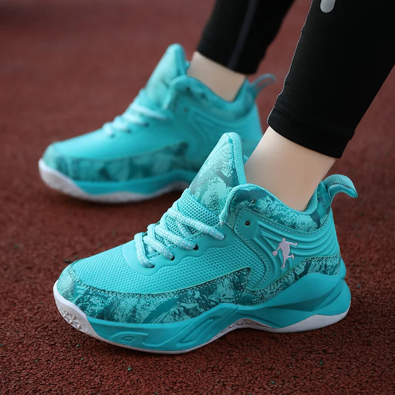 New Boys Brand Basketball Shoes for Kids Sneakers Thick Sole Non-slip Children Sports Shoes Child Boy Basket Trainer Shoes