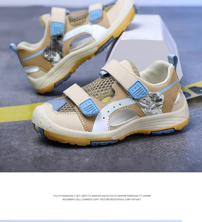 Boys Soft Sandals Fashion Children Shoes Solid Color Baby Sole Anti-slip Anti collision outdoor Girls Sandalias Flat Beach