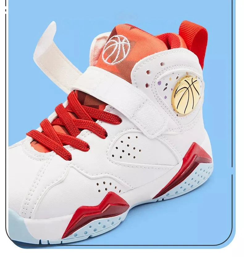 Children's Basketball Shoes for Boys Non-slip Breathable Comfortable Sport Shoes Boys Outdoor Training Basketball Sneakers