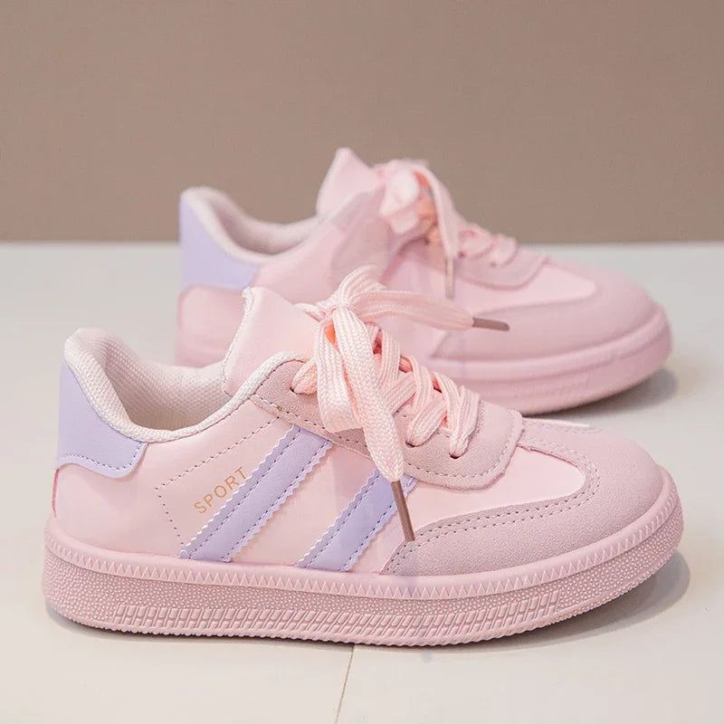 Kids Sneakers for Girls Spring Autumn New Boys Sneakers Fashion Patchwork Versatile Children Causal Tennis Shoes Hook Loop