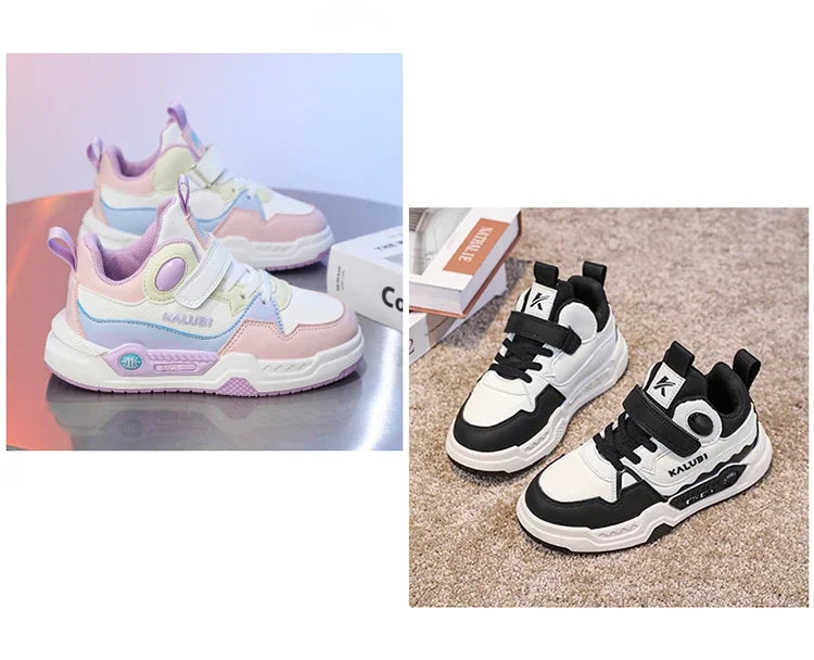 Fashion Children's Sneakers Kids Design White Non-slip Casual Shoes for Boys Girls Hook Breathable Trainers Toddler Outdoor Shoe