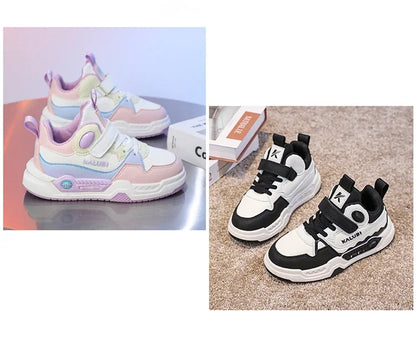 Fashion Children's Sneakers Kids Design White Non-slip Casual Shoes for Boys Girls Hook Breathable Trainers Toddler Outdoor Shoe