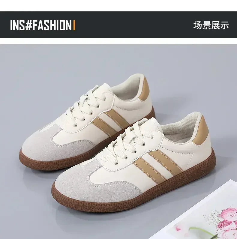 Women Sneakers Fashion Shoes Spring Trend Casual Flats Sneakers Female New Fashion Comfort White Vulcanized Platform Shoes 2024