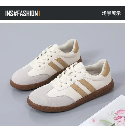 Women Sneakers Fashion Shoes Spring Trend Casual Flats Sneakers Female New Fashion Comfort White Vulcanized Platform Shoes 2024