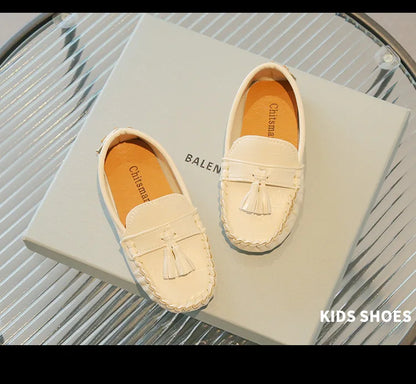 Kids Shoes Boys Girls Slip on Casual Shoes Children Shallow Soft Sole Leather Shoe Toddler Light Flat Loafers Zapatos Niño 여아구두
