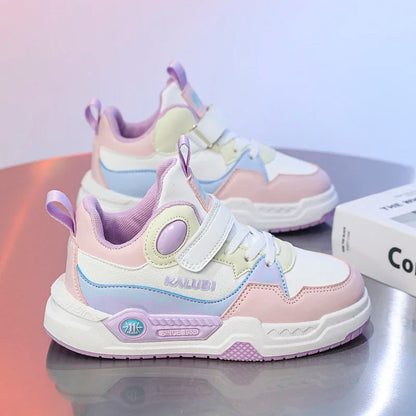 Fashion Children's Sneakers Kids Design White Non-slip Casual Shoes for Boys Girls Hook Breathable Trainers Toddler Outdoor Shoe