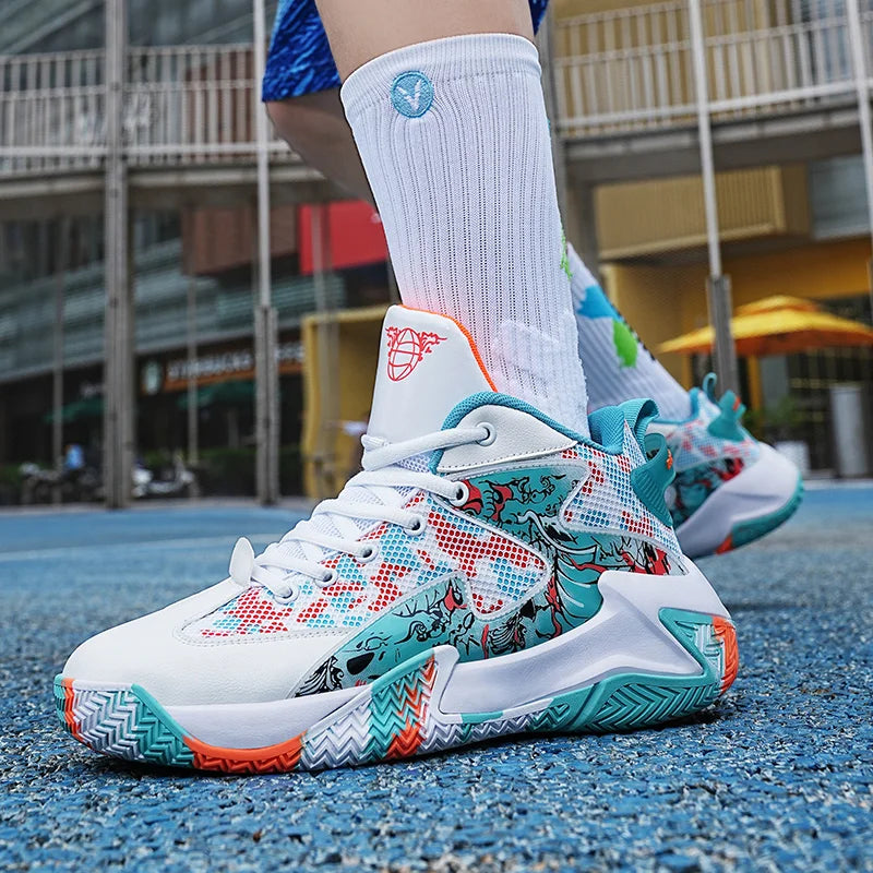 Men Basketball Shoes Unisex Breathable Athletic Light Sports Shoes Trainer Women Outdoor Unisex High Quality Sneakers