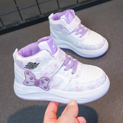 Children's SneakersGirls Casual Shoes Student Shoes Anti-slip Teen Sport Pink Blue Shoes Size 26-37