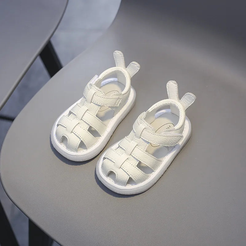 Baby Genuine Leather Sandals Boys & Girl's Summer Shoes Infant Toddler Shoes Non-slip Soft-soled Kids Children Casual Beach Sandals